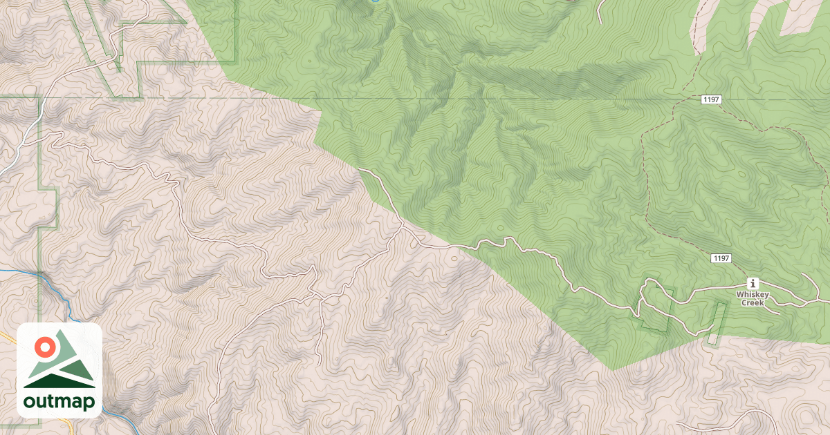 Map of ELK HORN MOUNTAIN