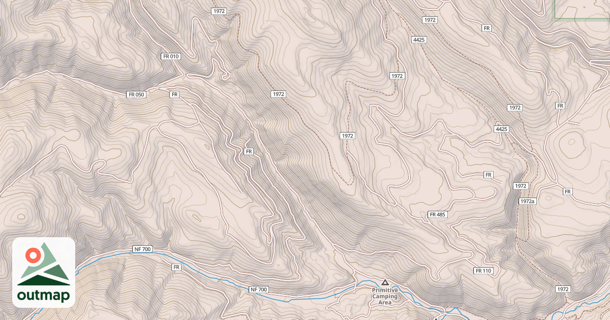 Map of LAST CHANCE CR ROAD