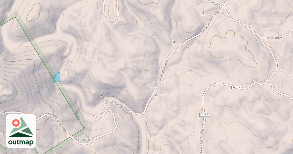 Map of OLD GLORY MINE