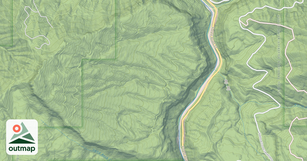 Map of SAND ROCK MTN