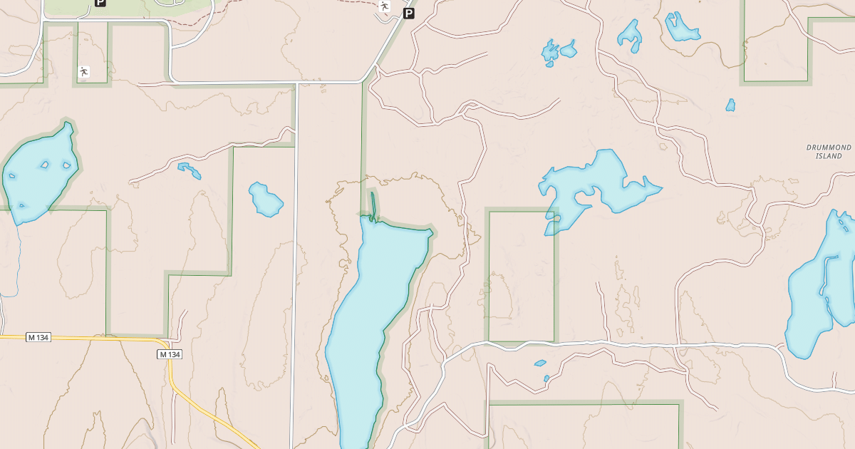 Map preview of Drummond Island Trail