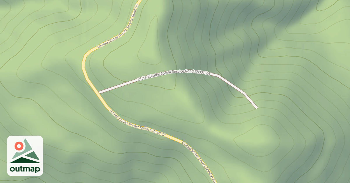 Map of USFS Motor Vehicle Use Map Roads {F7781091-24DF-41EB-827A-940621A6D4D7}