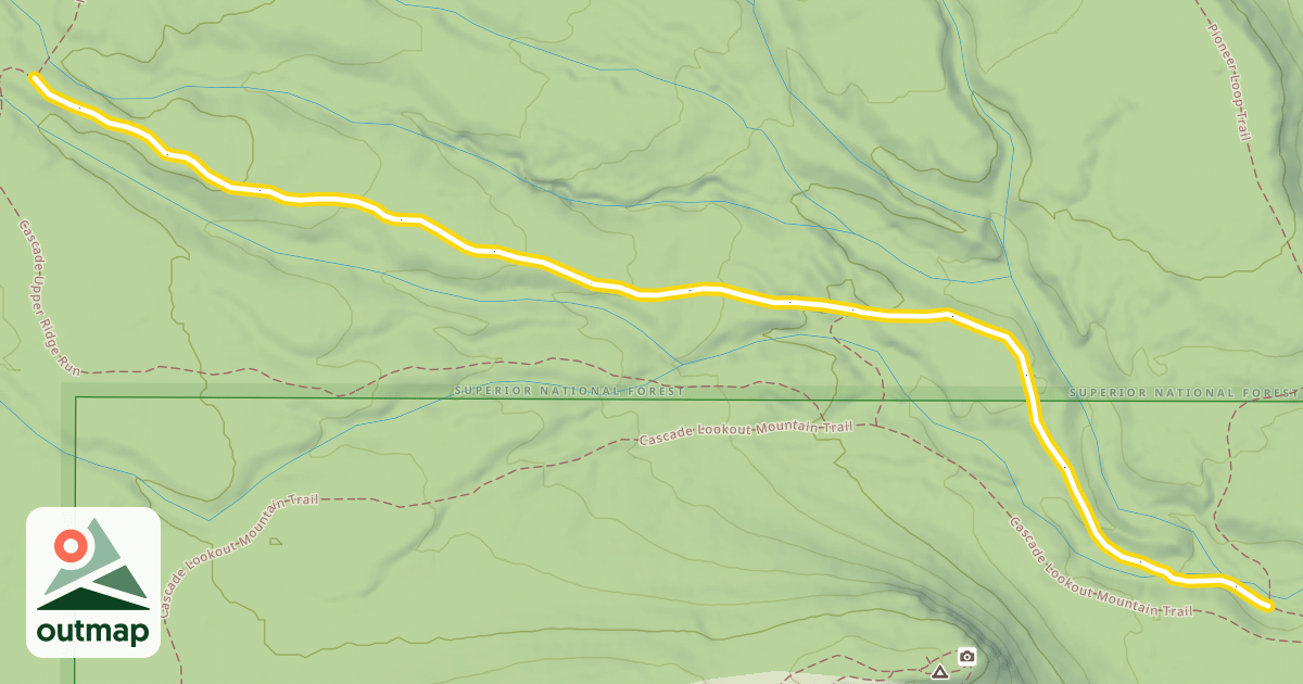 Map of Pioneer Loop Trail