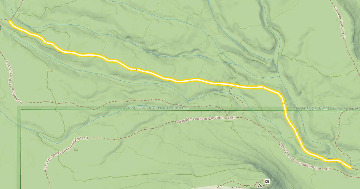 Map preview of Pioneer Loop Trail