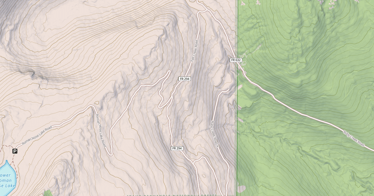 Map preview of FALL CREEK