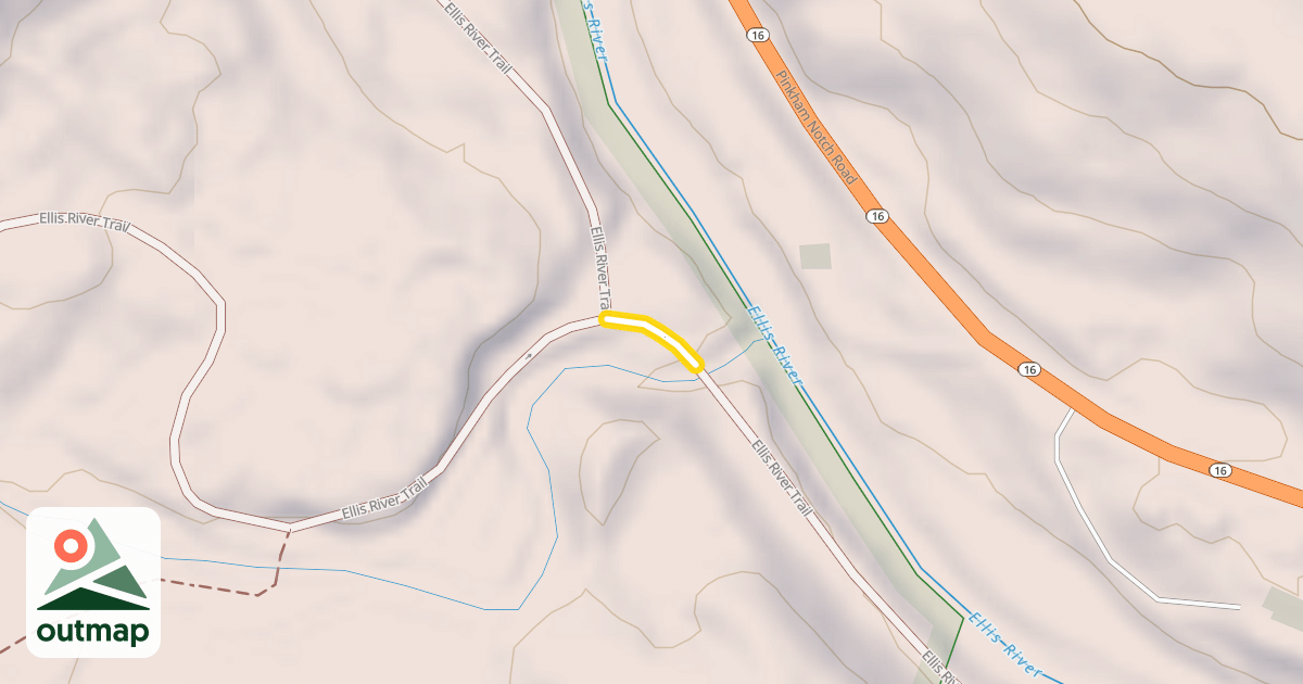 Map of Ellis River Trail