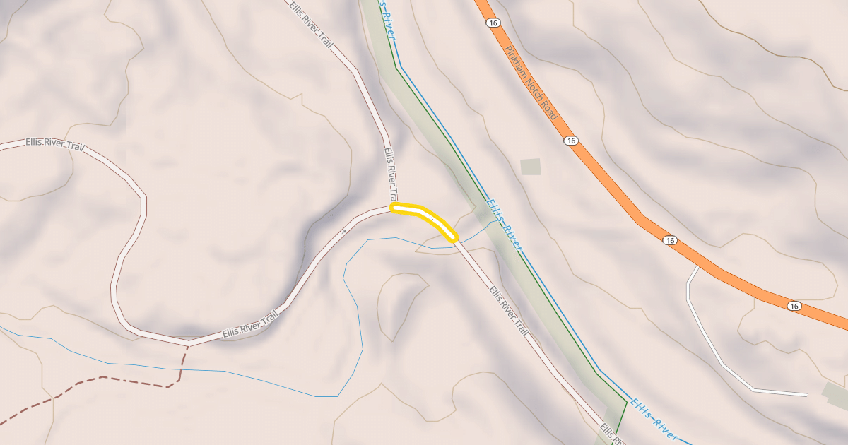 Map preview of Ellis River Trail