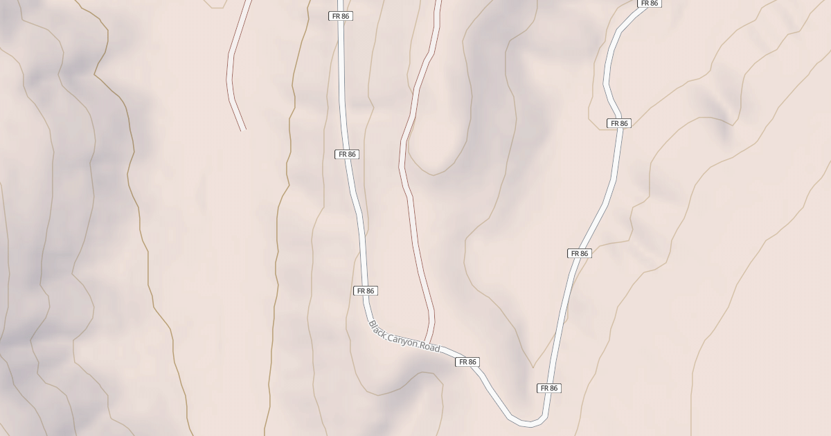 Map preview of USFS National Forest System Roads {6A73879E-9989-472F-AA4A-F09B6609D3D6}