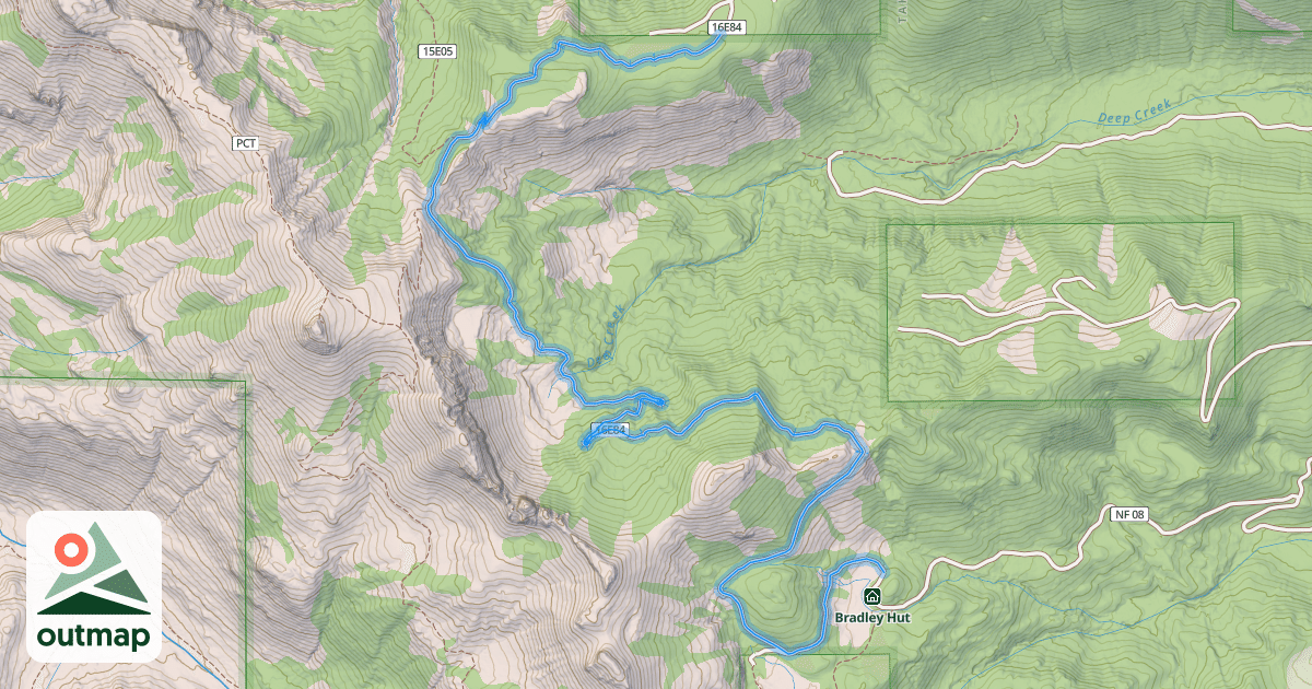 Map of Pole Creek OHV Trail