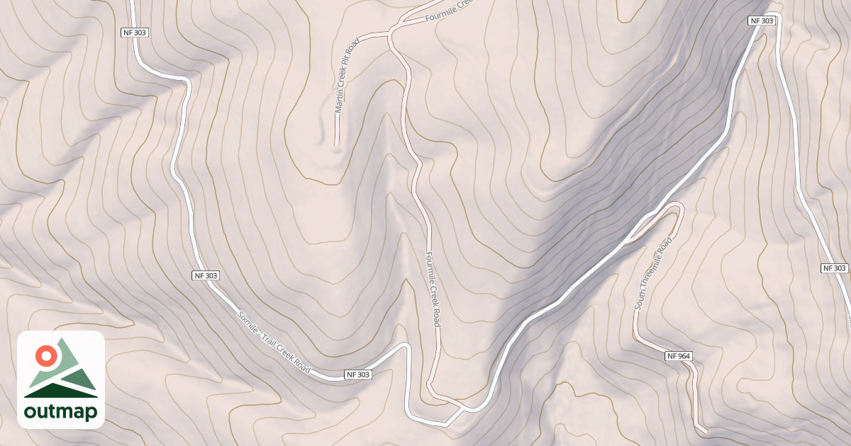 Map of FOURMILE CREEK