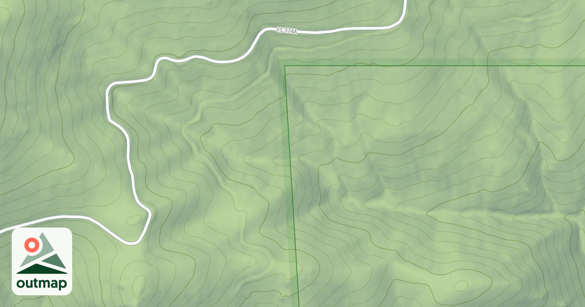 Map of (FDR) WEST FK BTTR-HART BENCH