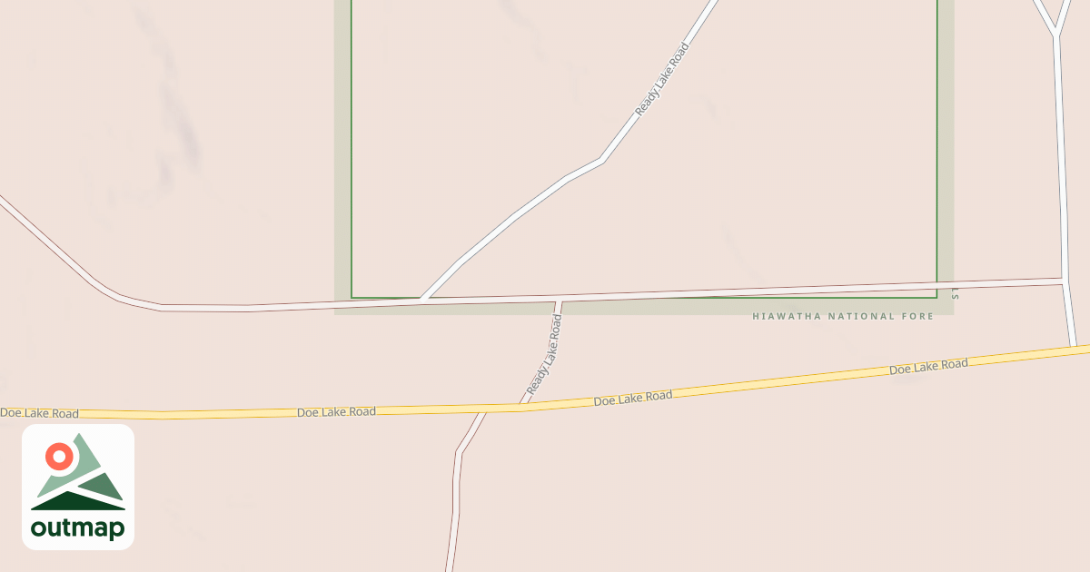 Map of DOE LAKE SPUR GA