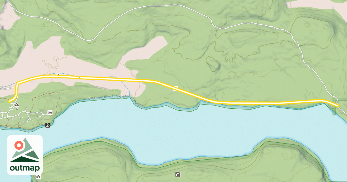 Map of Old Logging Camp Trail