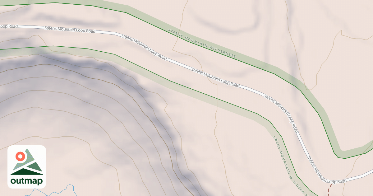 Map of Desert Trail  (Unmarked)