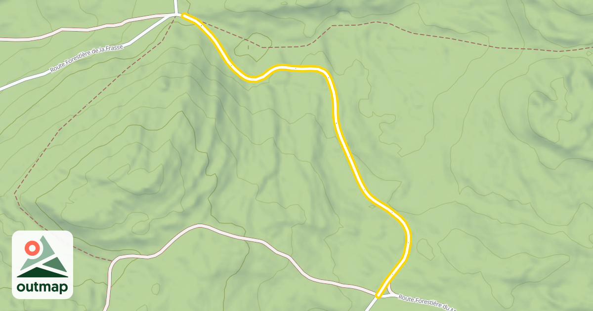 Map of Route Forestière de la Frasse