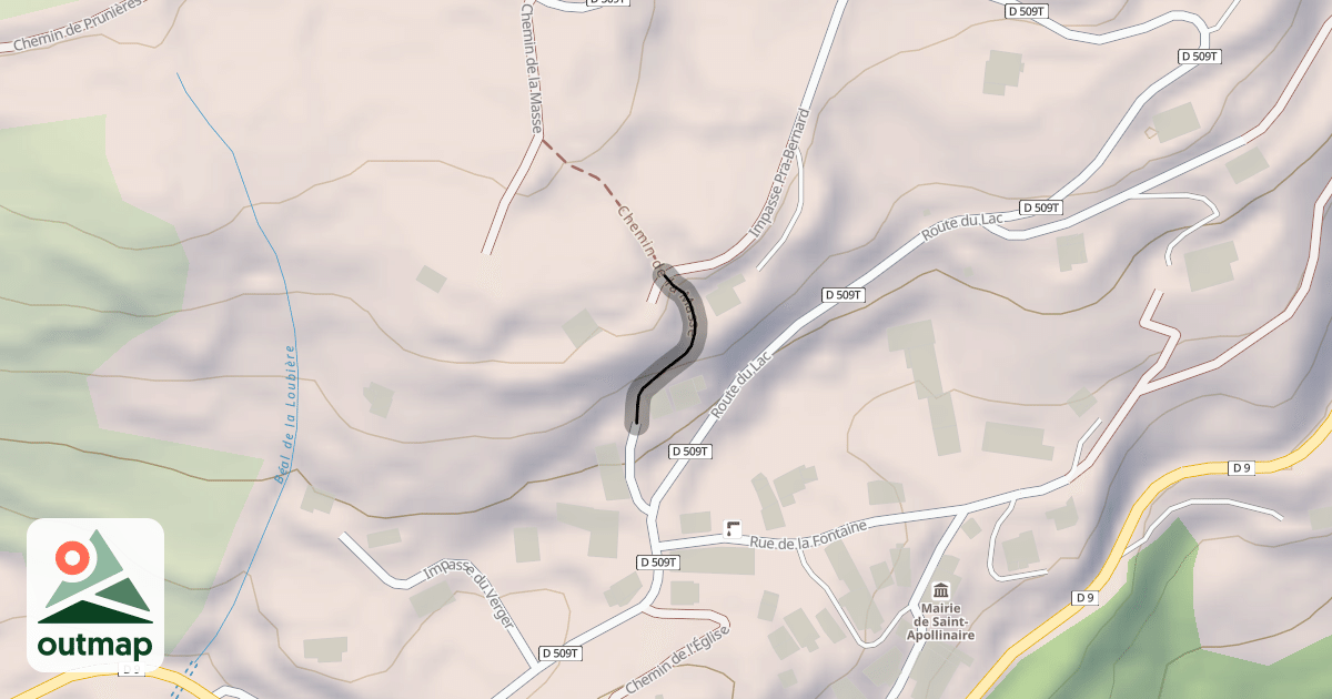 Map of Chemin de la Masse