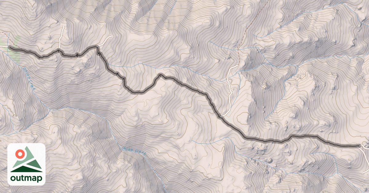 Map of Coyote Flats to Piper Peak Trail