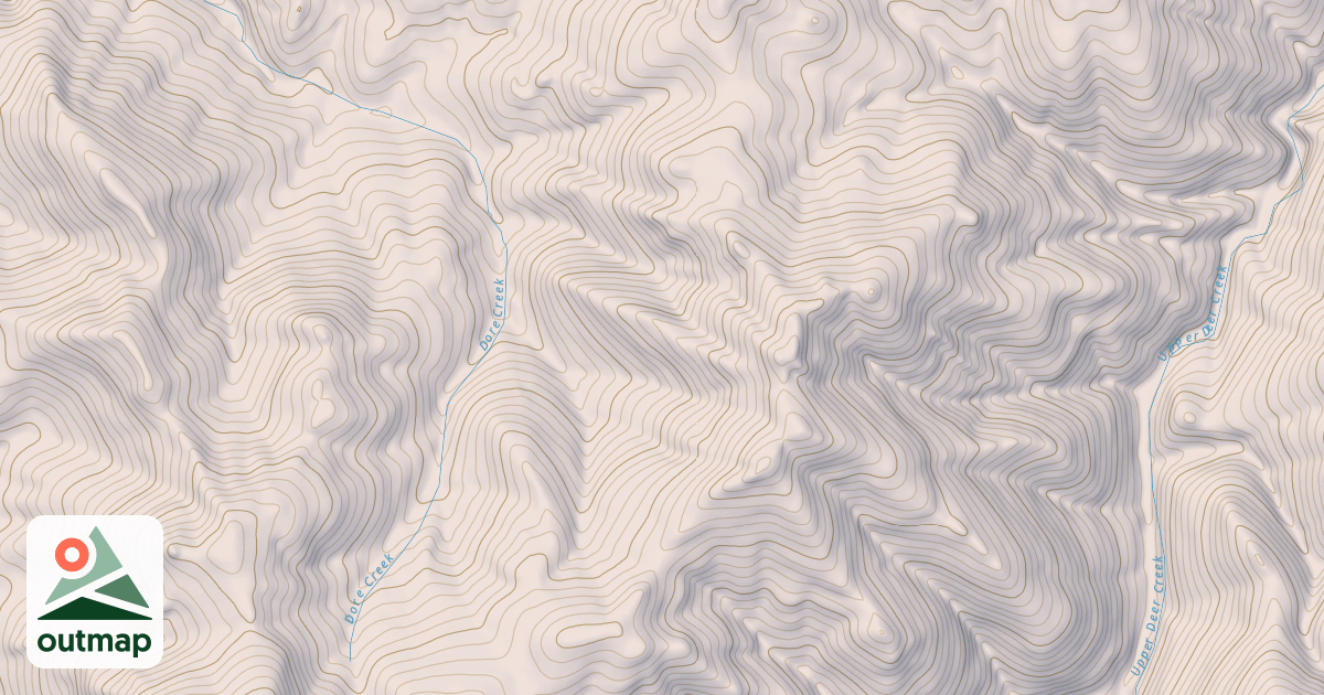 Map of Boone Peak