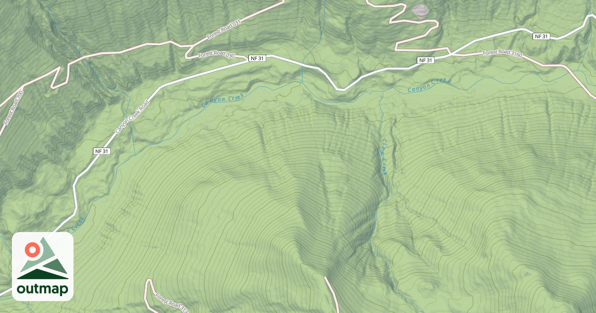 Map of CANYON CR