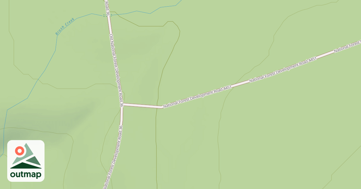 Map of BRUSH CREEK