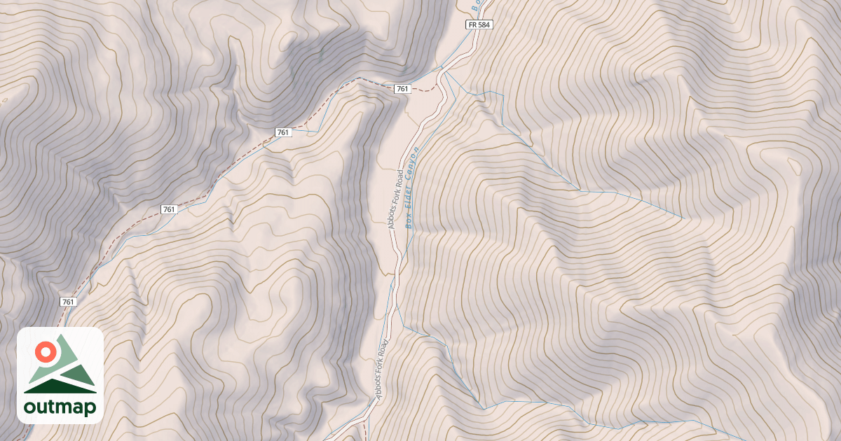 Map of BOX ELDER CANYON