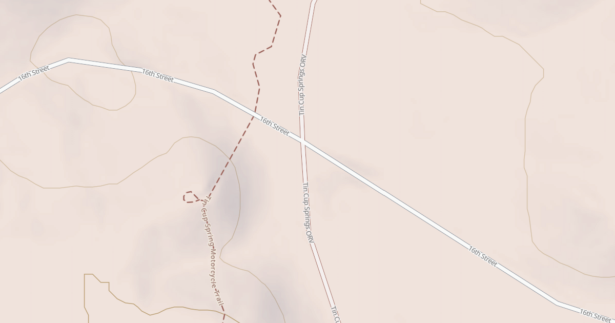 Map preview of Tin Cup Spring Motorcycle Trail