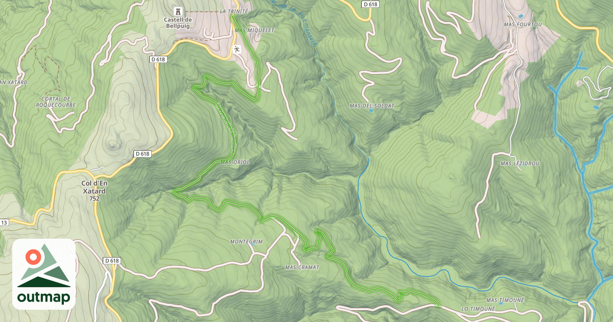 Map of Traverse de Calmeilles