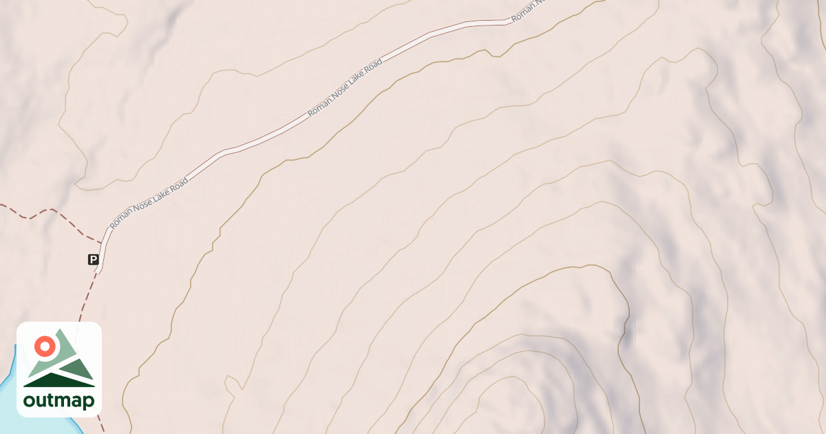 Map of ROMAN NOSE LAKE A