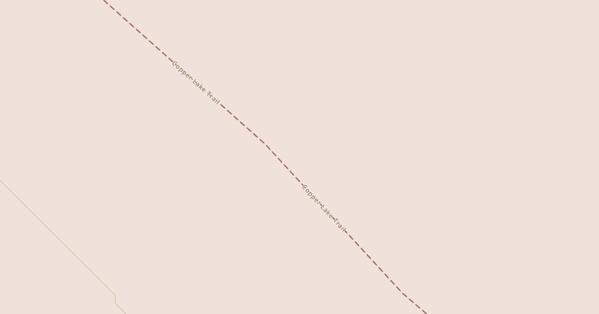 Map preview of Copper Lake Trail