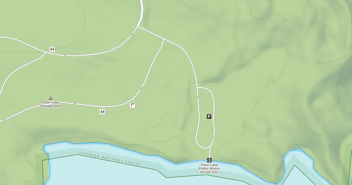 Map preview of FLOUR LAKE BOAT ACCESS