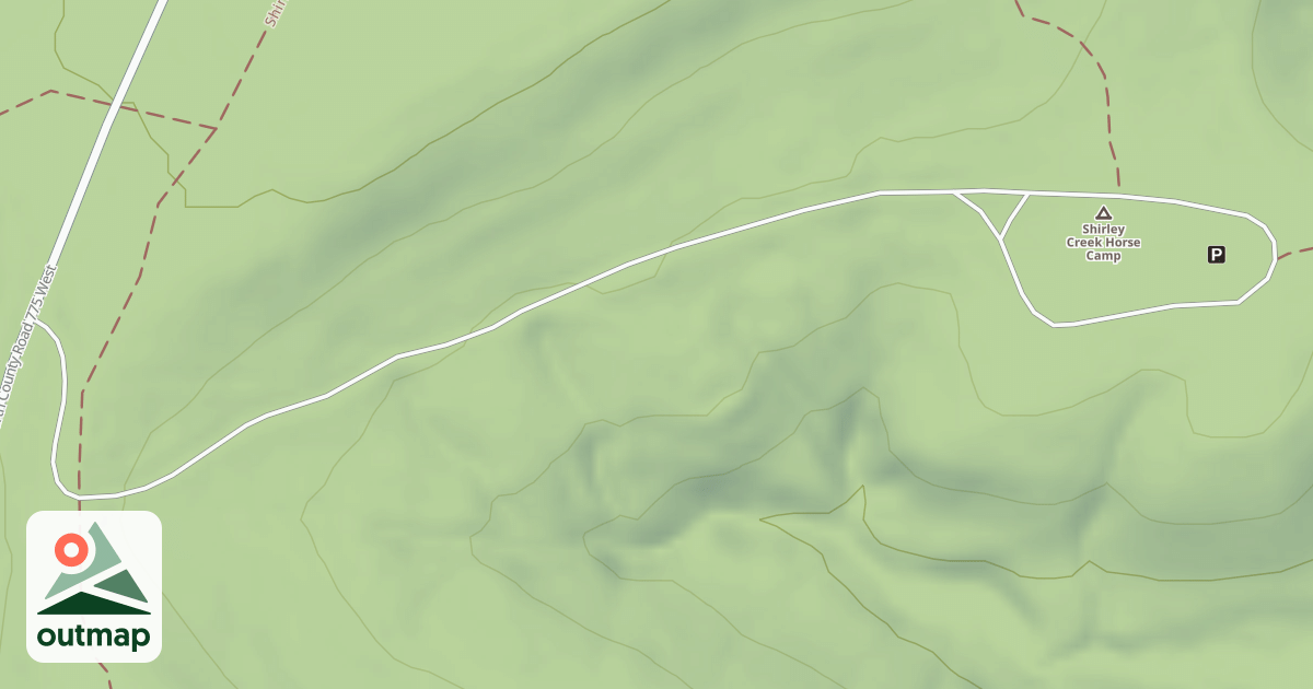 Map of SHIRLEY CREEK HC-MAIN RD