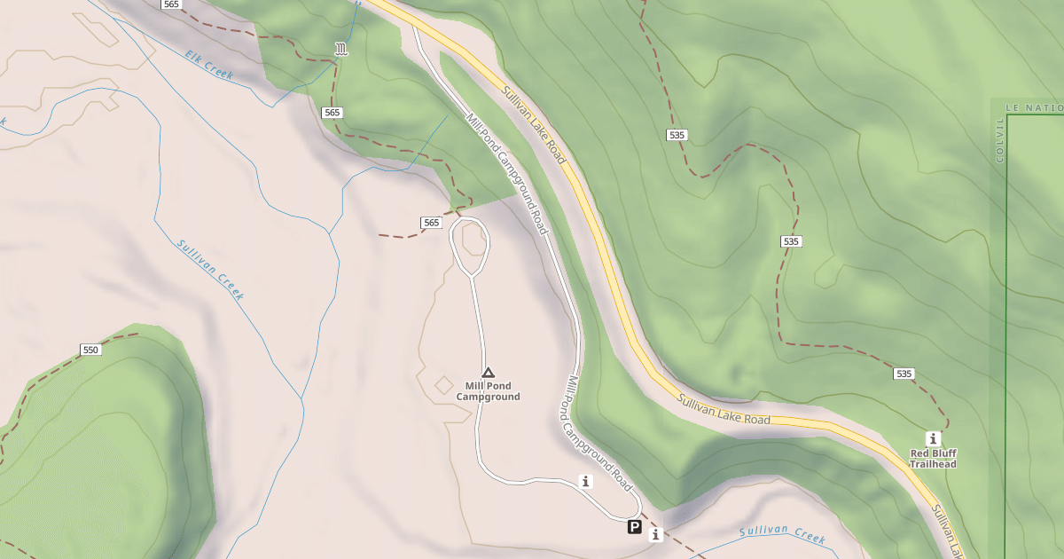 Map preview of MILL POND CAMPGROUND