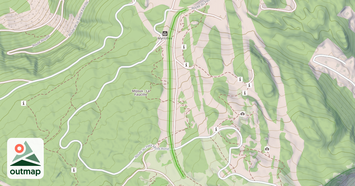 Map of Grand Tétras