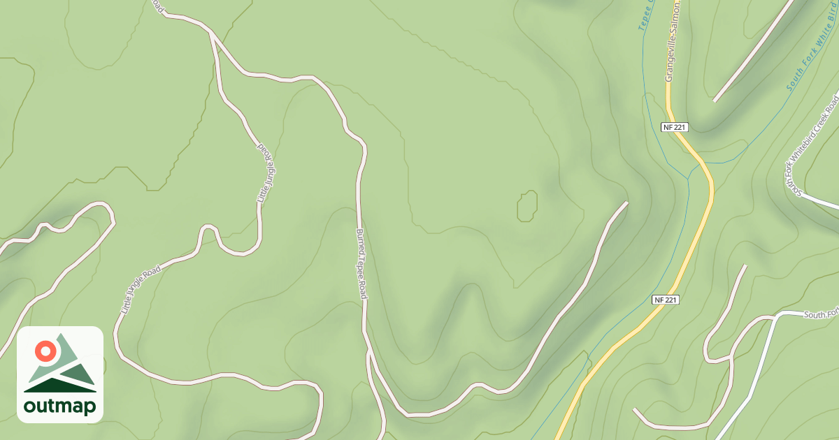 Map of BURNED TEPEE