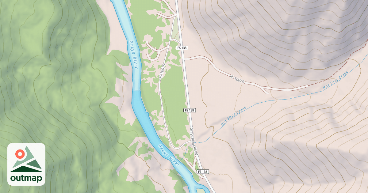 Map of HOT FOOT DISPERSED
