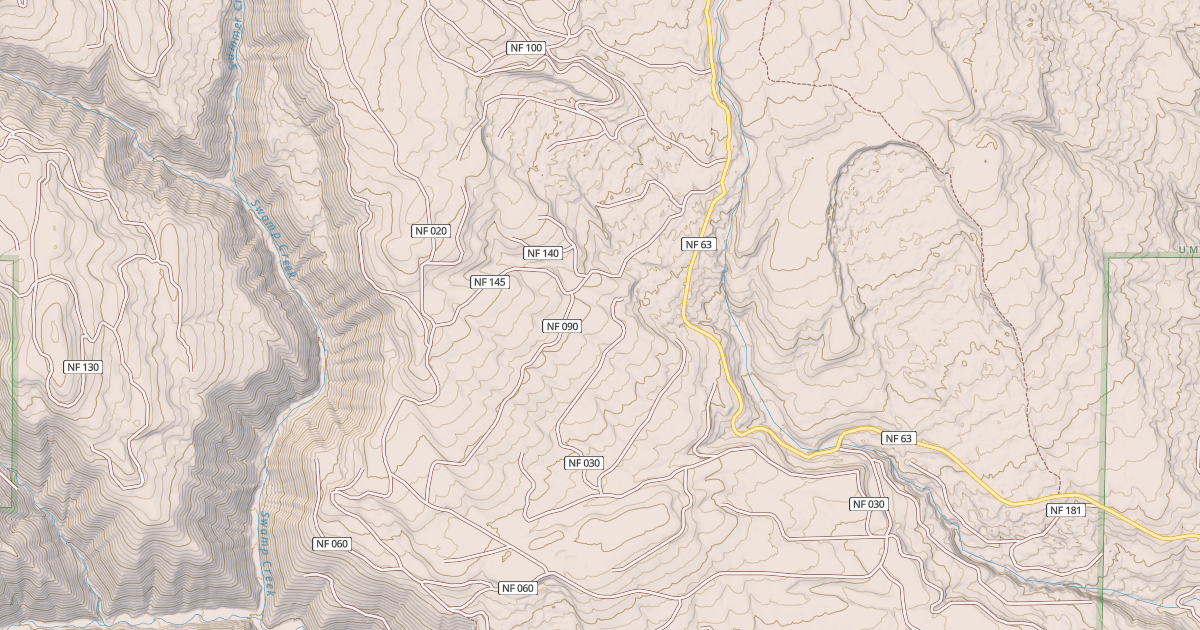 Map preview of USFS Motor Vehicle Use Map Roads {5AEEB981-20E1-4821-AA72-1746F33A8E9F}