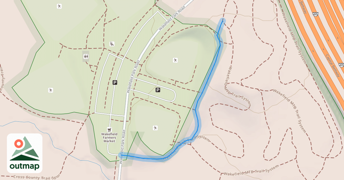 Map of Wakefield MTB Trail System