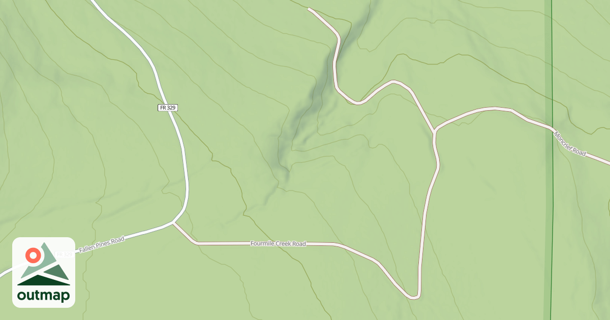 Map of FOURMILE CREEK ROAD