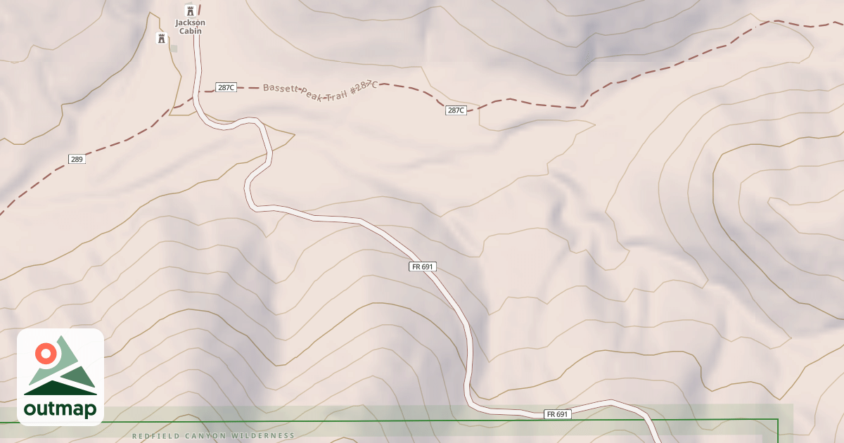 Map of JACKSON CABIN
