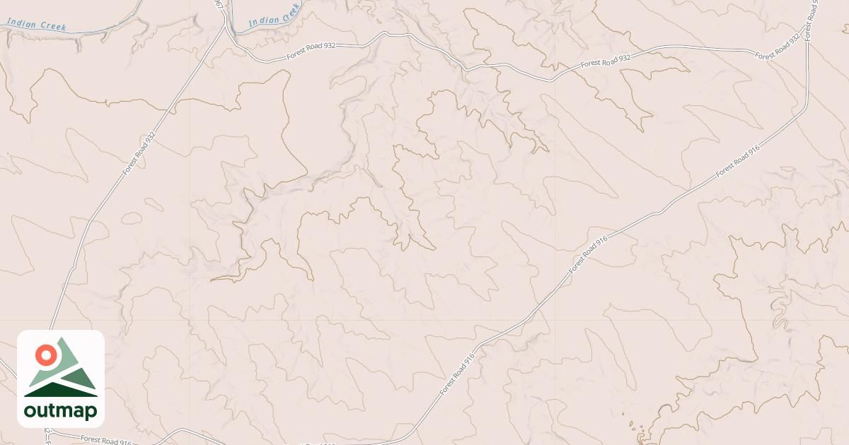 Map of UPPER INDIAN CREEK