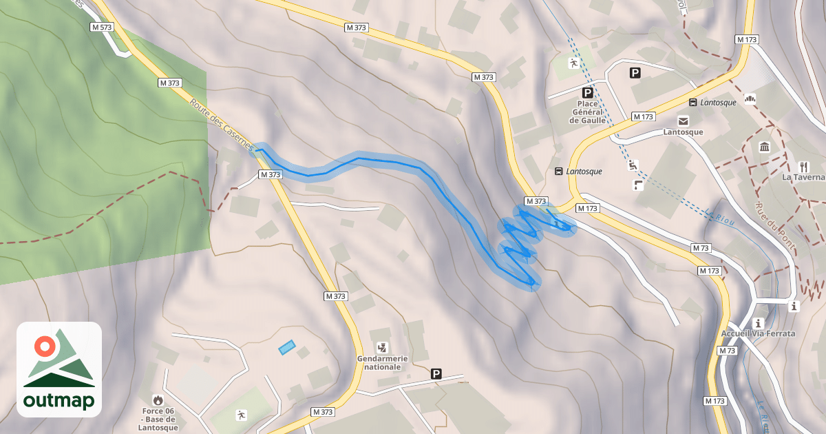 Map of Chemin des Casernes