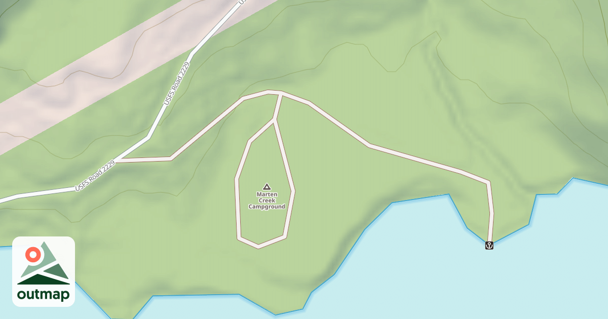 Map of MARTEN CR BAY REC AREA