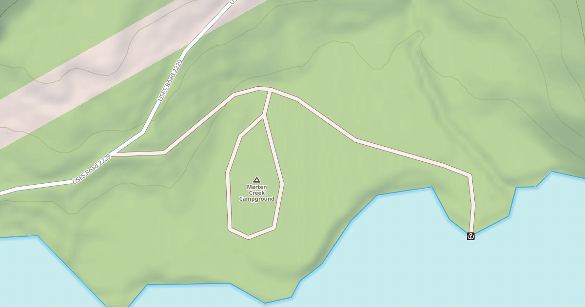 Map preview of MARTEN CR BAY REC AREA