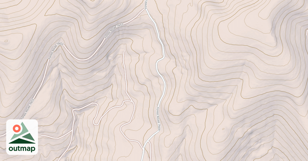 Map of USFS Motor Vehicle Use Map Roads {AF8D18B7-82EF-4A90-851D-4B45DD4AFF76}