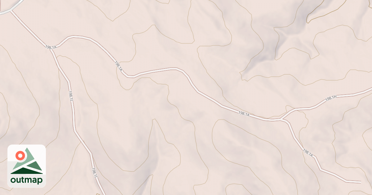 Map of BENCHMARK BR 1A