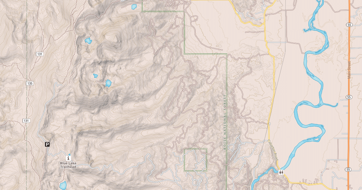 Map preview of BRUSH CREEK