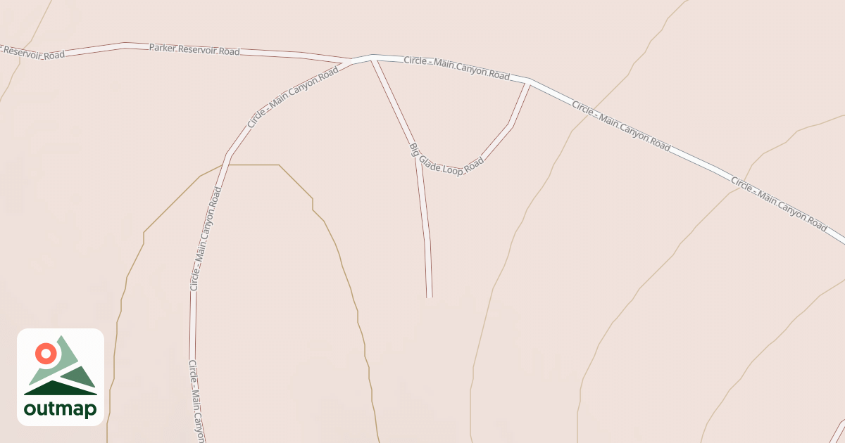 Map of BIG GLADE CAMPSITE