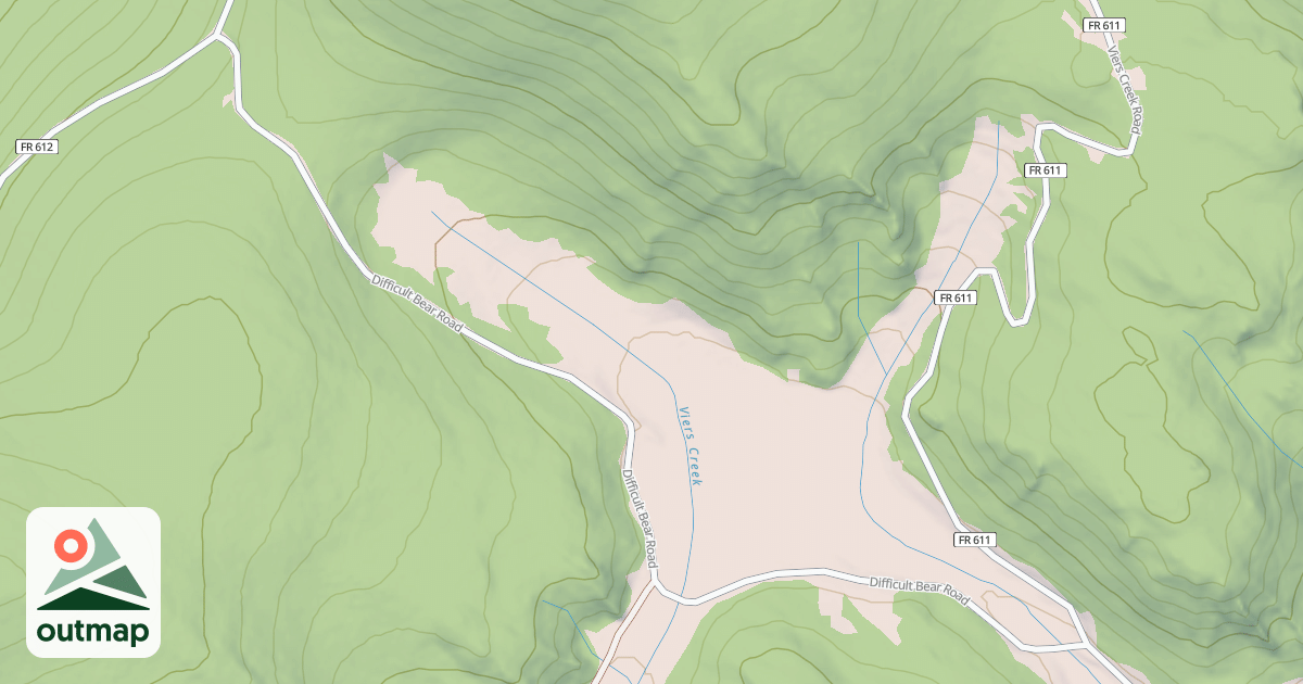 Map of DIFFICULT BEAR