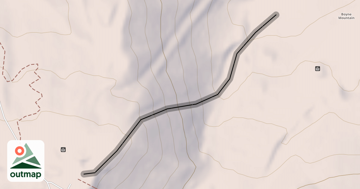 Map of Devil's Dive
