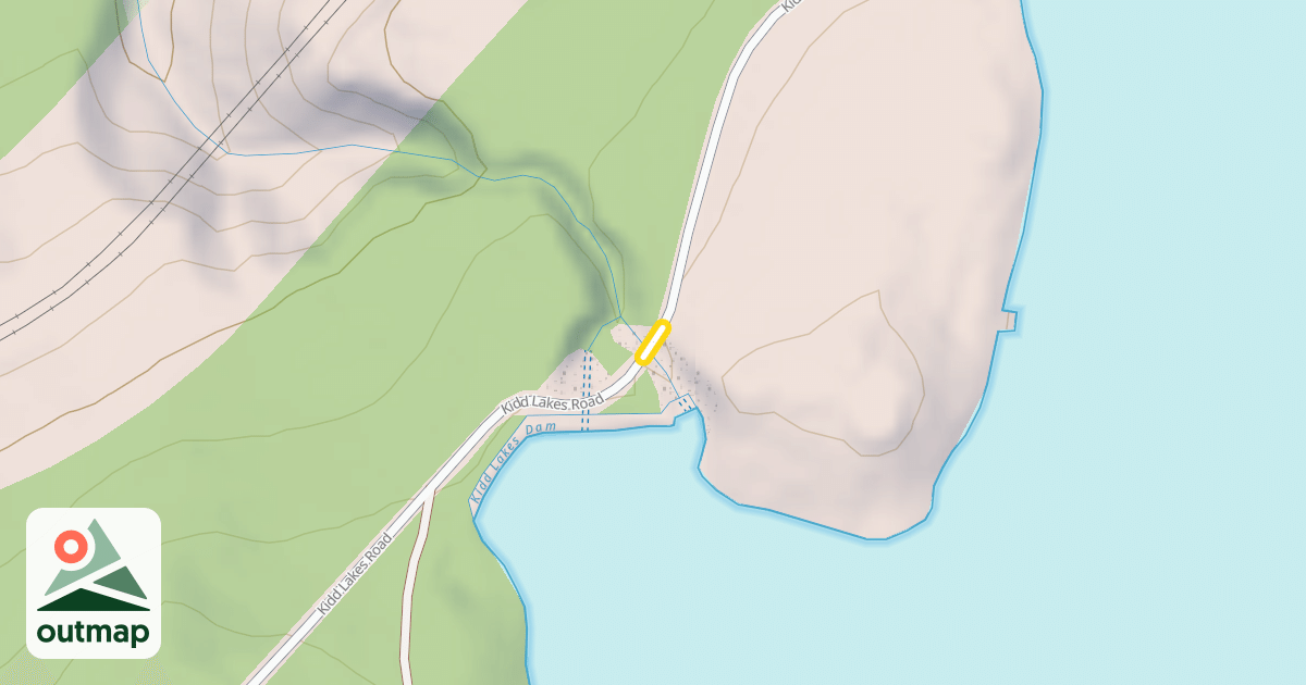 Map of Kidd Lakes Road